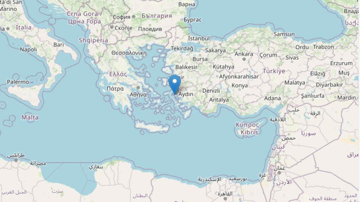 Σεισμός στην Ελλάδα νότια της Σάμου, μεγέθους 5,1 Ρίχτερ
