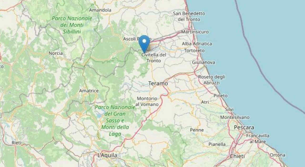 Terremoto nelle Marche, due scosse di magnitudo 3.6 e 4.1 ad Ascoli: sisma sentito in tutto il Centro Italia