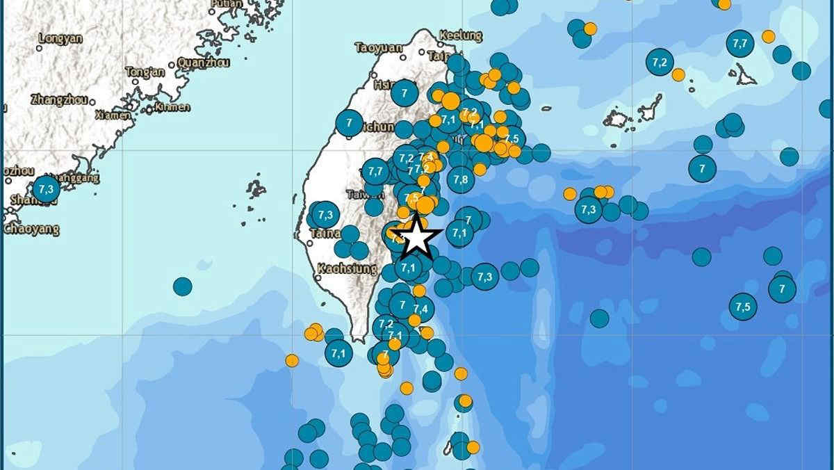 Terremoto violento a Taiwan, magnitudo 6.9: crollano ponti e edifici