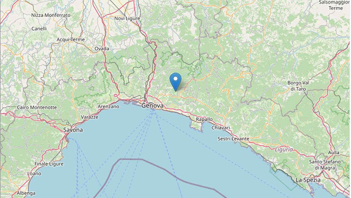 Terremoto a Genova di magnitudo 3.5, epicentro a Davagna: video