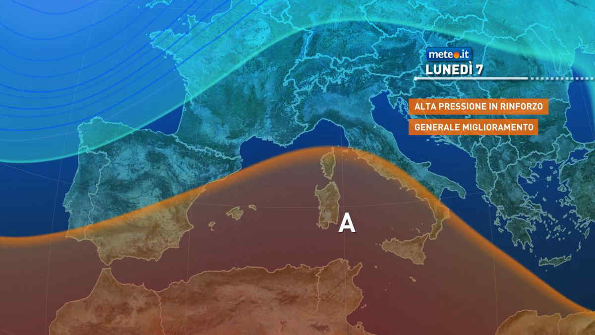 Meteo, 7 novembre stabile poi rapida perturbazione a metà settimana