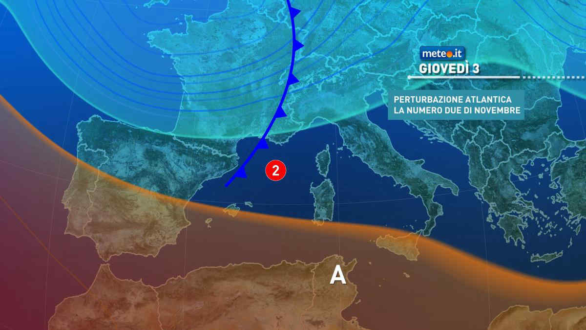 Meteo, dal 3 novembre ondata di forte maltempo: le zone più a rischio