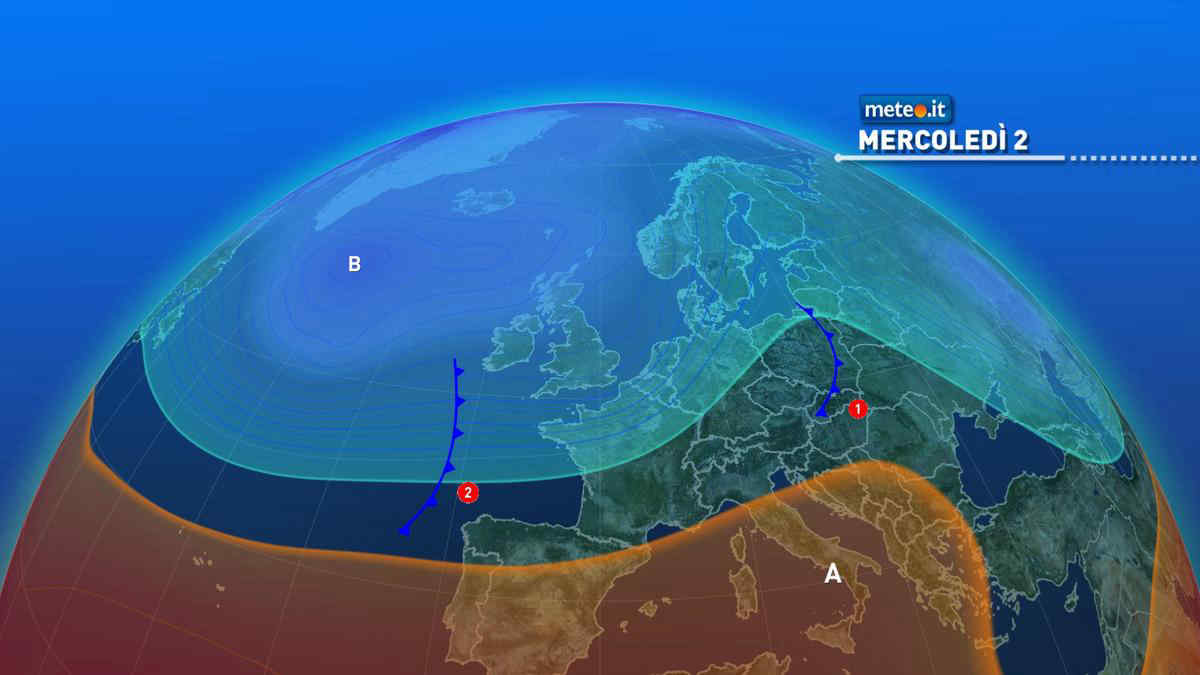 Meteo 2 novembre: poche piogge nella festa dei morti, brusco peggioramento da giovedì 3. Rischio di fenomeni intensi