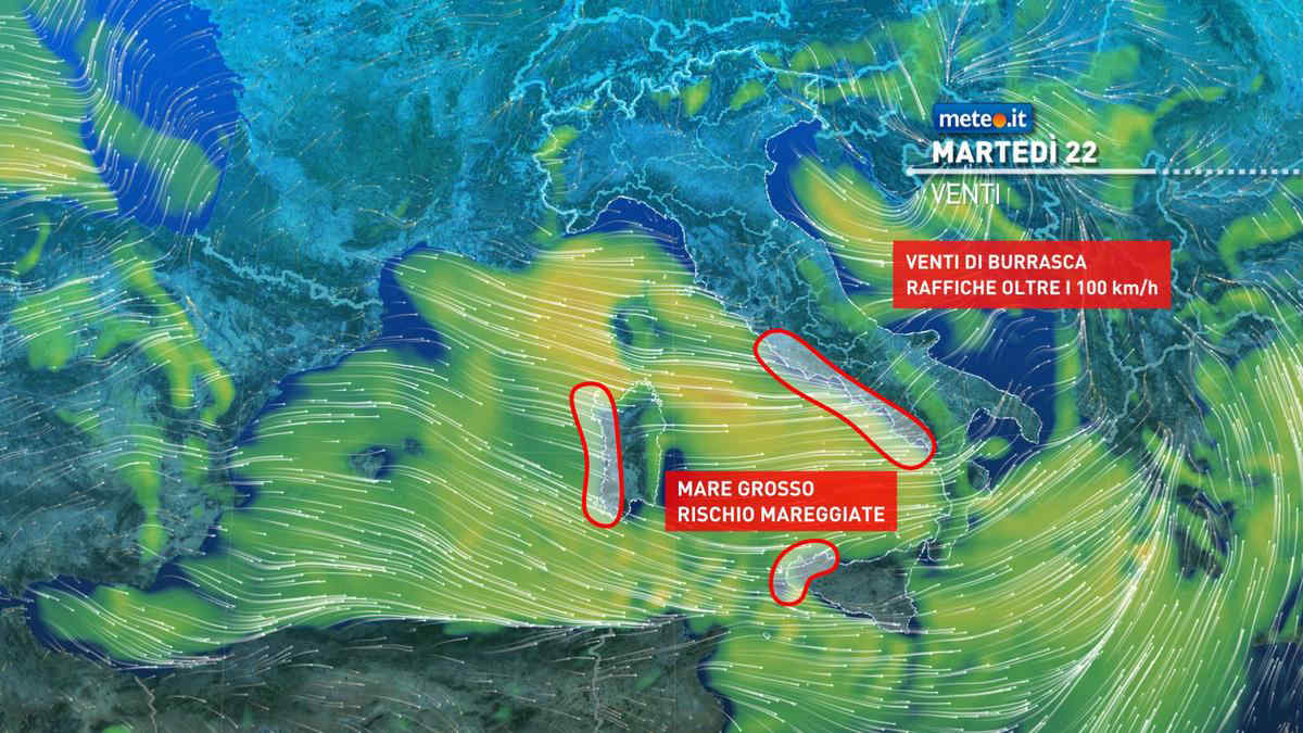 Meteo: tempesta di Santa Cecilia in arrivo! Nubifragi, venti burrascosi e tanta neve