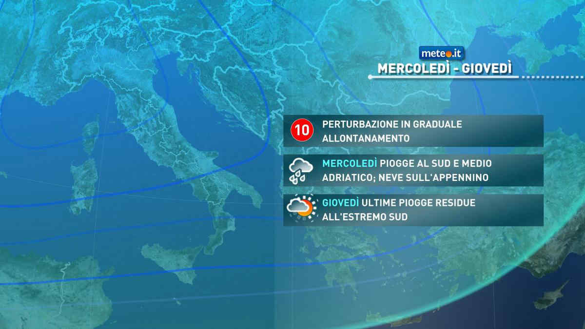 Meteo, mercoledì 30 di maltempo al Sud e sulla Sicilia: rischio nubifragi