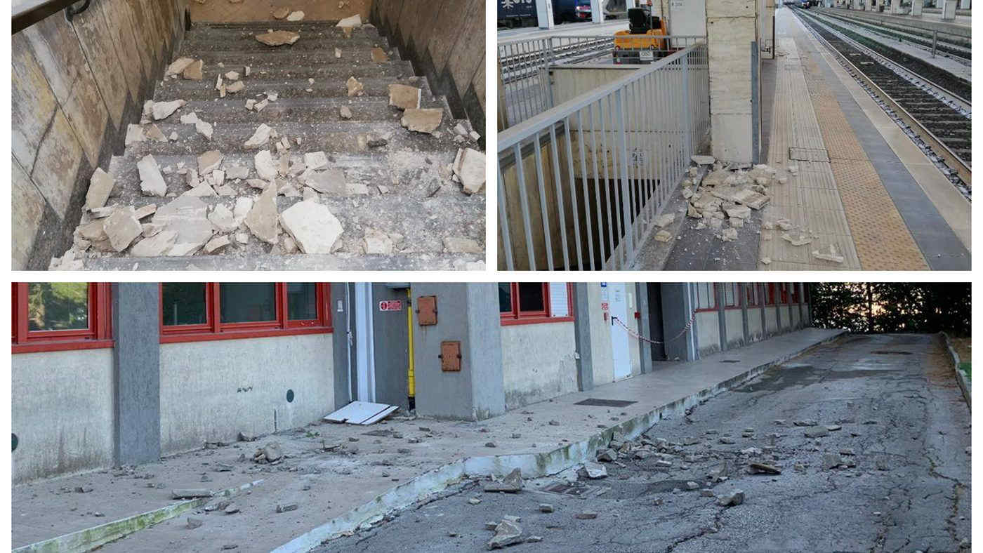 I danni segnalati nelle Marche dopo le scosse di terremoto di oggi. Foto e video