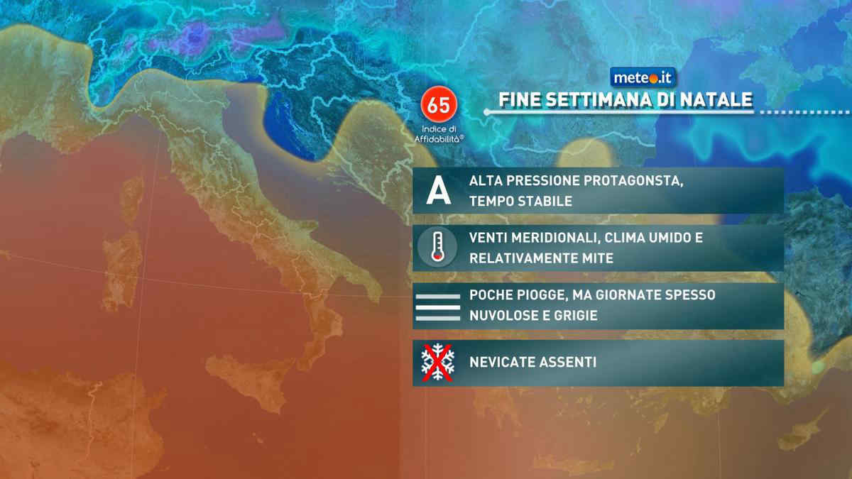 Meteo Natale: Anticiclone Protagonista, Ma Non Ci Sarà Sole Per Tutti