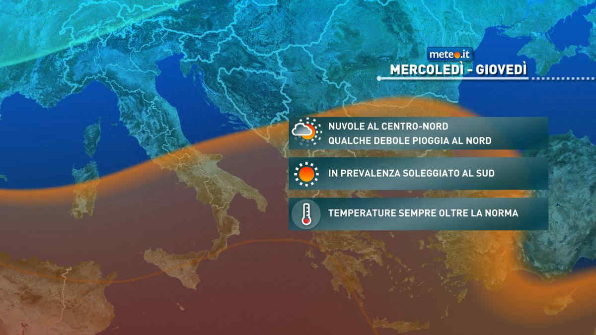 Meteo: mercoledì 28 dicembre tempo stabile e asciutto. Molte nebbie