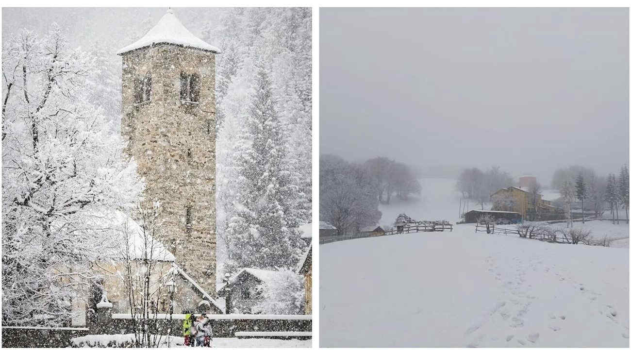 Forti nevicate in Piemonte e Liguria: le immagini del paesaggio