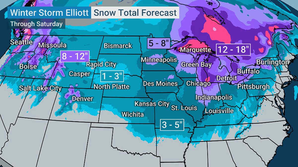 Usa, previsioni Meteo per Natale: ondata di freddo, temperature anche a -30