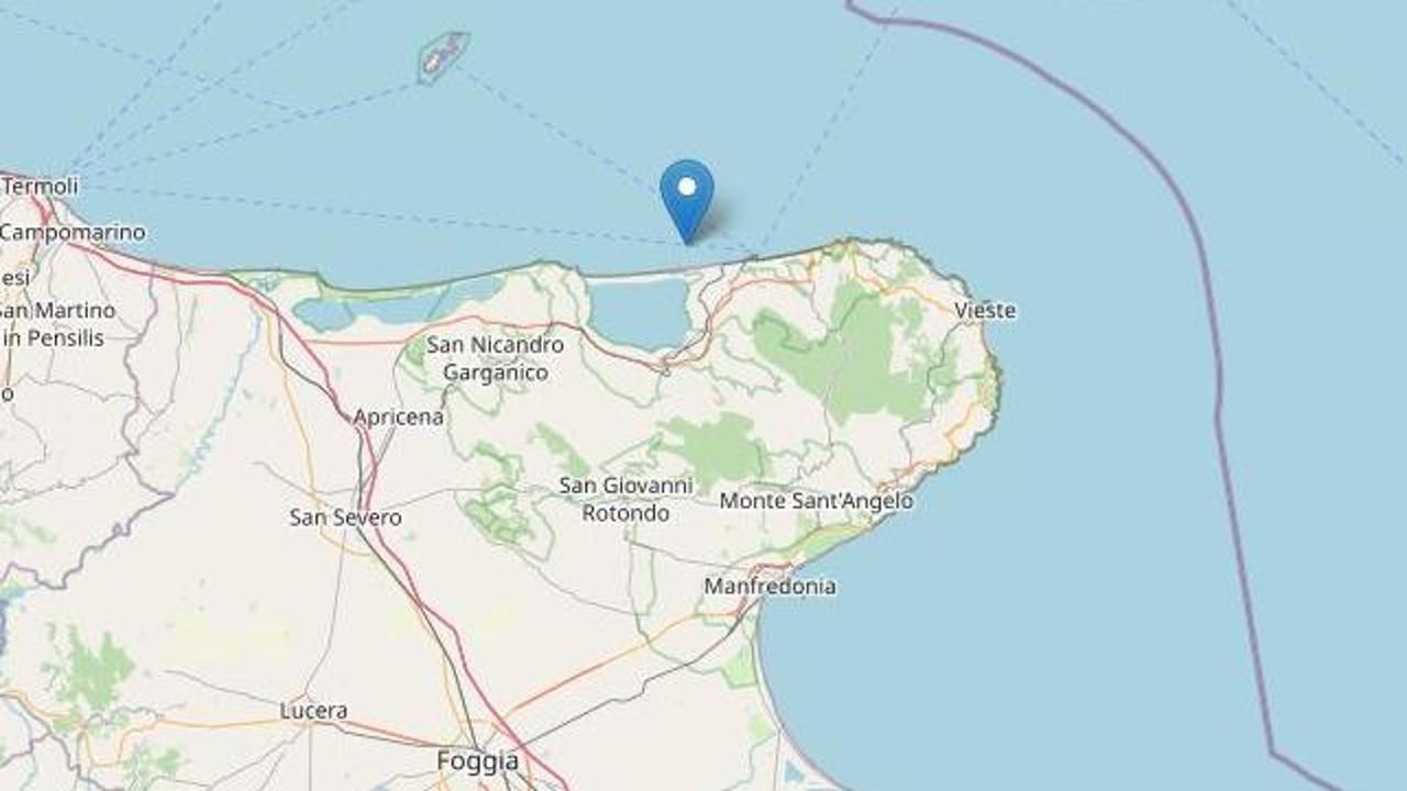 Terremoto in Puglia, scossa magnitudo 3.2 vicino a Rodi garganico, in provincia di Foggia