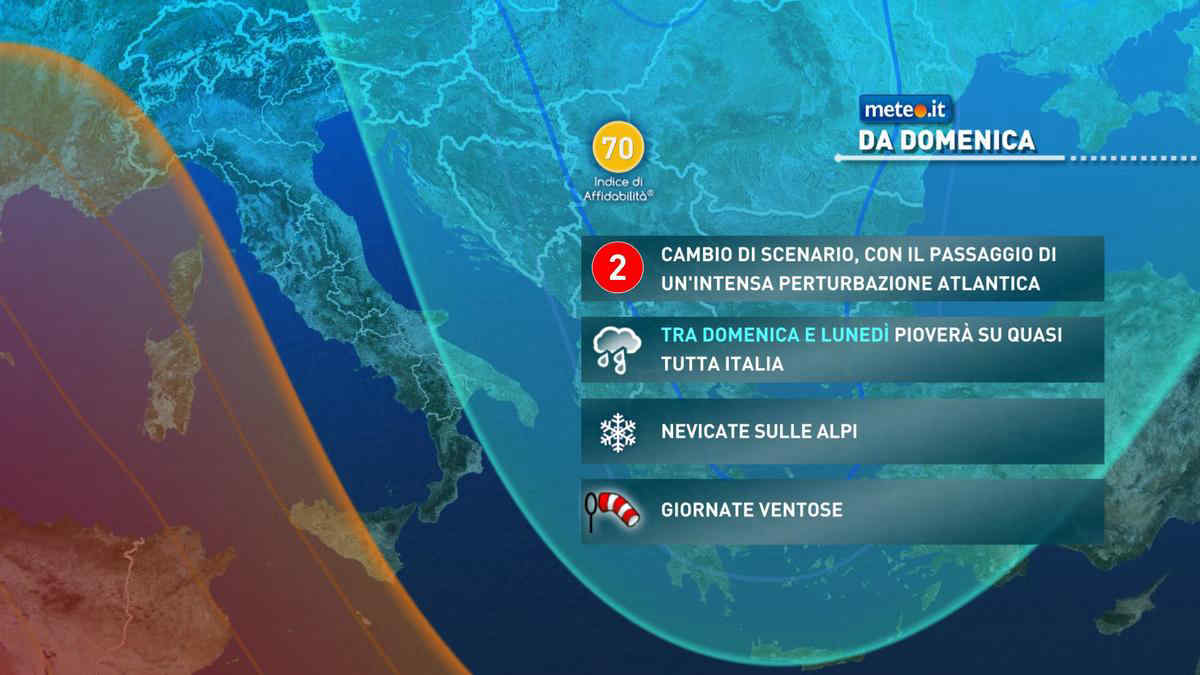 Meteo, l'inverno ci prova: da domenica 8 tornano neve, pioggia e aria fredda