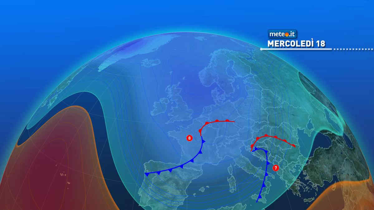 Meteo: mercoledì 18 gennaio ancora temporali e neve. Ecco dove