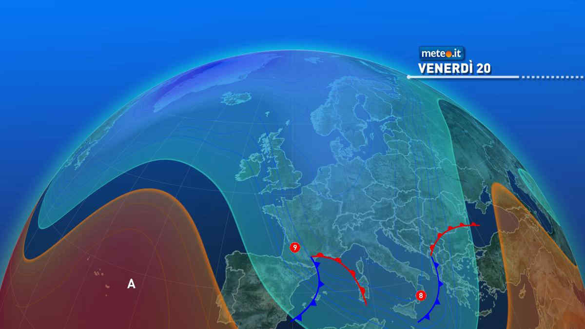 Meteo: venerdì 20 gennaio neve, temporali e vento fino a 100 km/h!