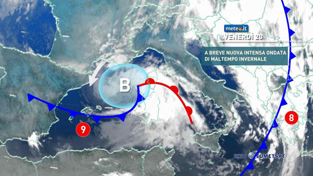 Meteo: oggi, 20 gennaio, temporali, bufere di neve e venti tempestosi. Le zone interessate