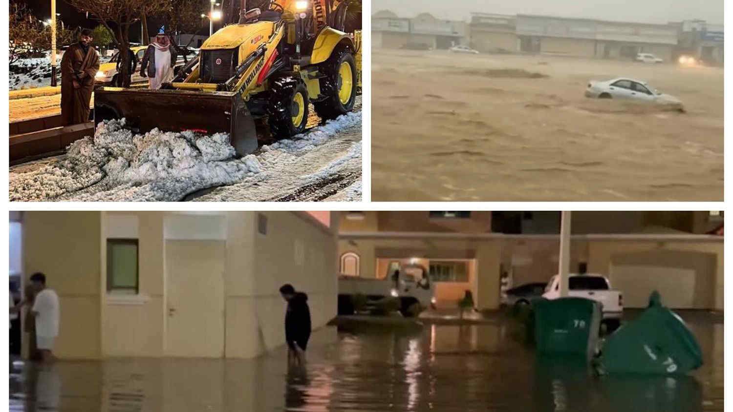Maltempo in Arabia Saudita: dopo l'alluvione anche la grandine