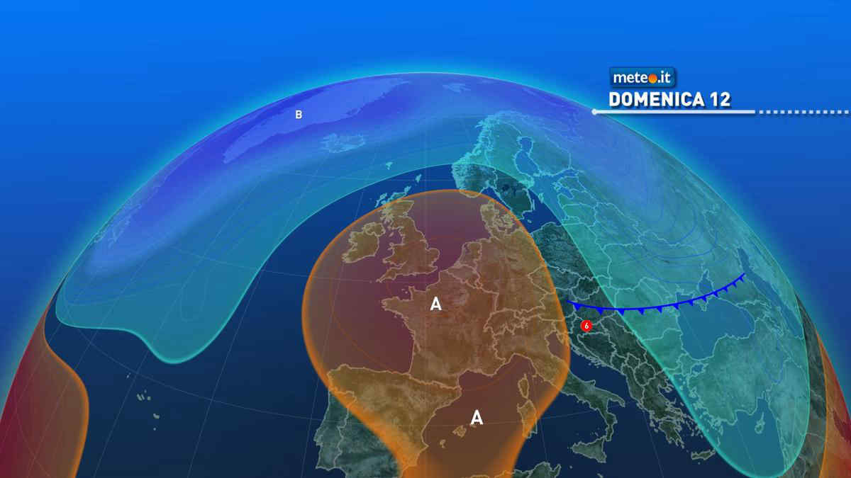 Meteo, 12 febbraio un po' instabile al Sud e meno freddo al Nord