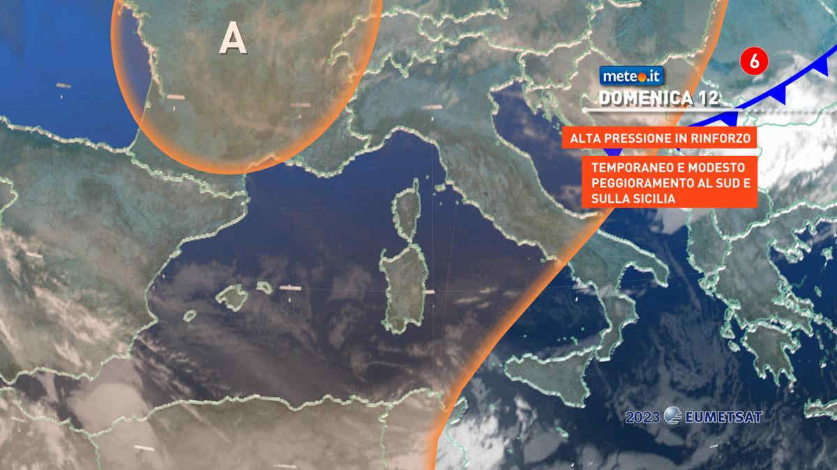 Meteo, 12 febbraio con prevalenza di sole poi netto rialzo termico