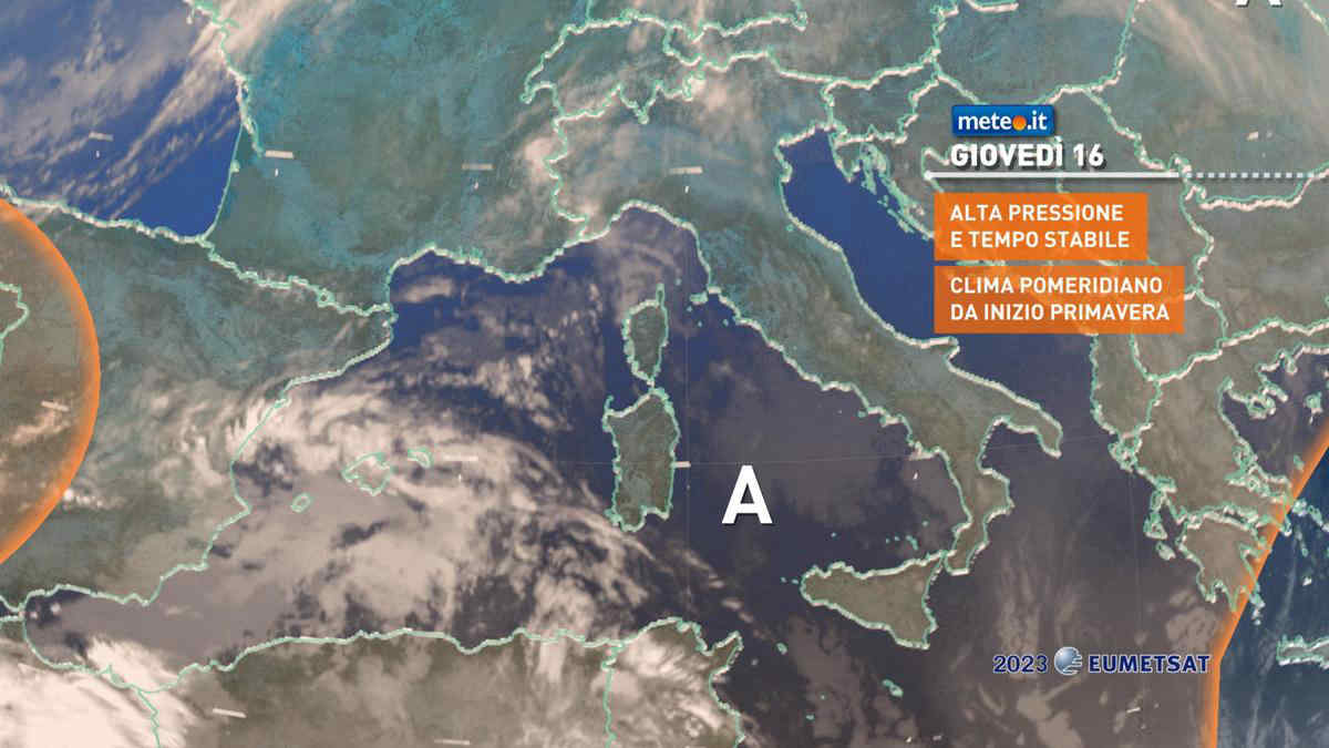 Meteo, 16 febbraio con l'anticiclone: tanto sole e clima primaverile, ma attenzione allo smog