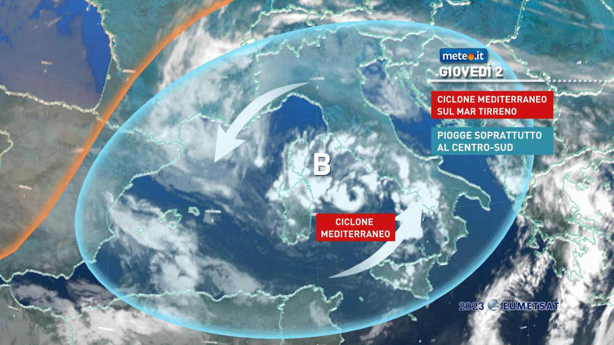 Medicane sul Tirreno: dove si fanno sentire gli effetti del ciclone mediterraneo? Le previsioni meteo per il 2 e 3 marzo