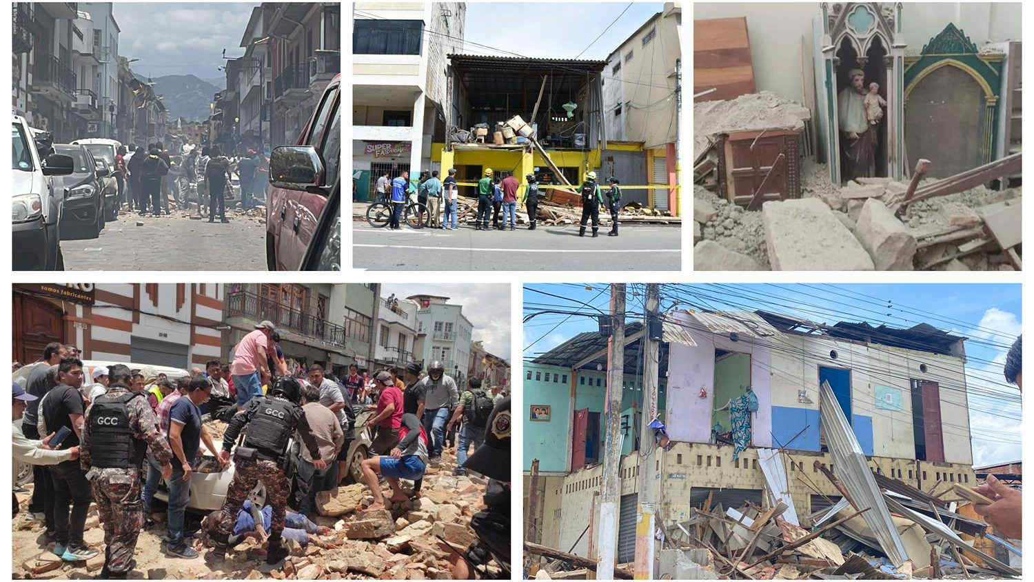 Terremoto in Ecuador: centinaia di feriti, morti e ingenti danni. Le immagini dell'accaduto