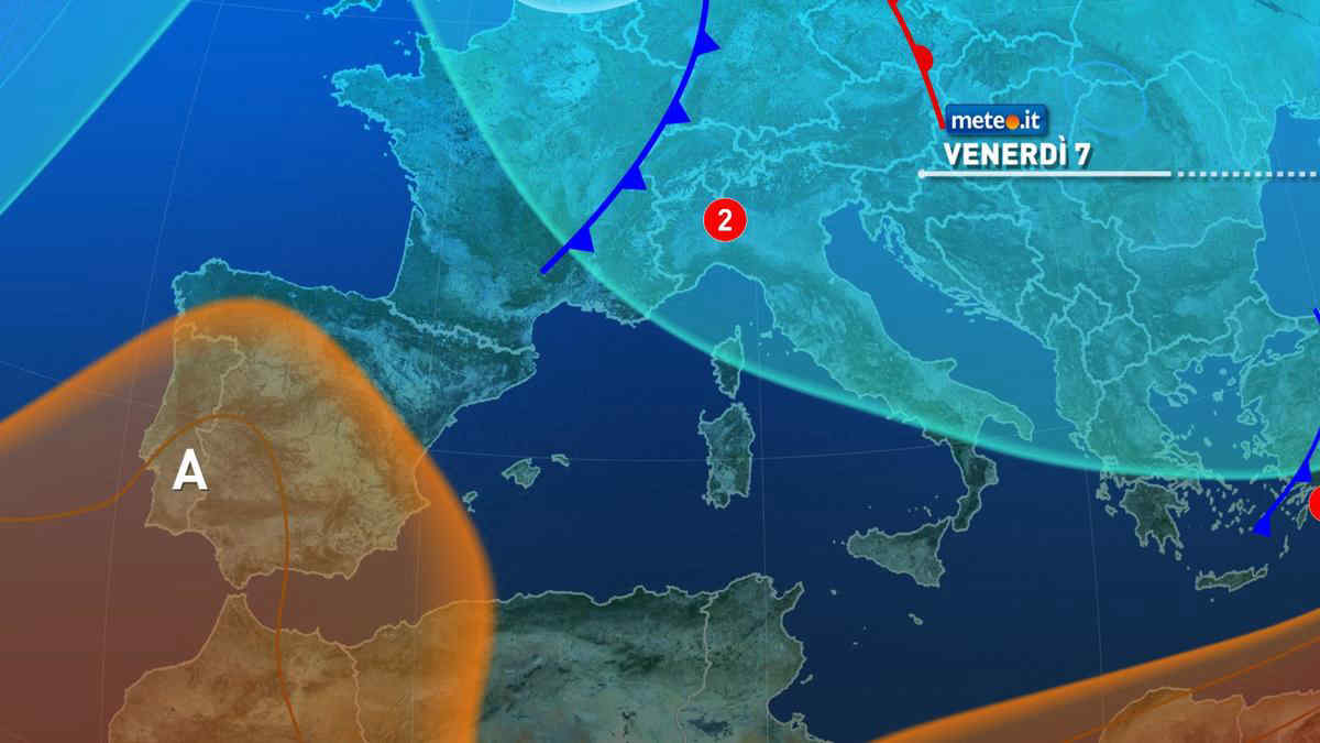 Meteo, perturbazione sull'Italia: pioggia e temporali tra venerdì 7 e sabato 8, ecco dove