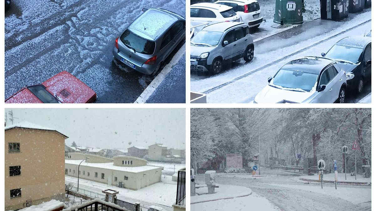 Grandine a Ostia e nevicate ad Avezzano: altro che Pasqua questa è aria di Natale