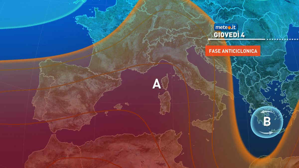 Meteo, tra il 3 e 4 maggio Italia divisa in due, tra alta pressione e maltempo