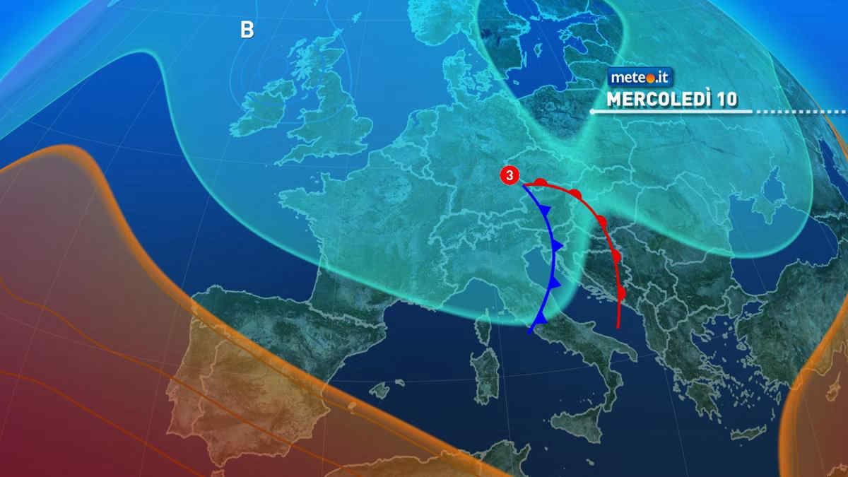 Meteo 10 maggio: forte maltempo sull'Italia, rischio di temporali intensi e nubifragi