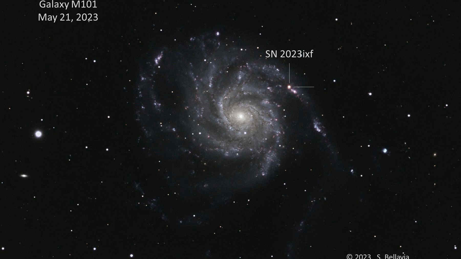 Spazio, supernova appena esplosa nella galassia M101: ecco le news e le immagini