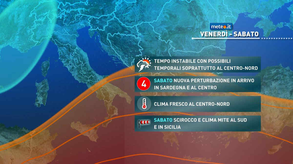 Meteo, weekend del 13 e 14 maggio di pioggia in molte regioni