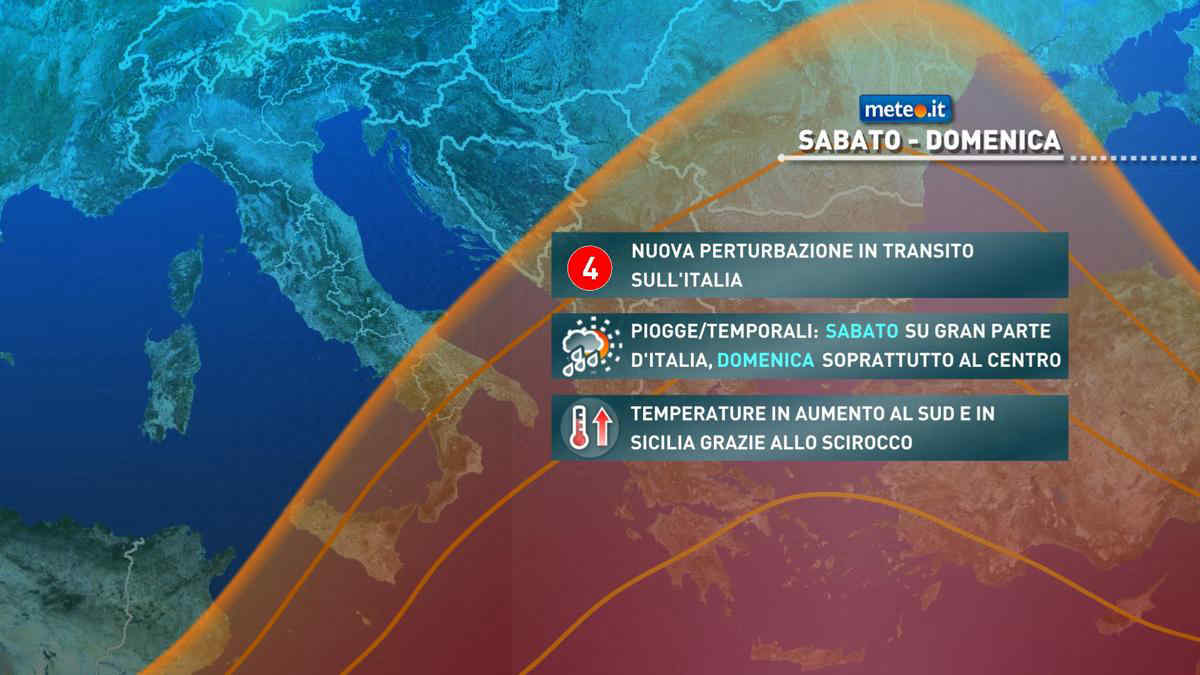 Meteo, pioggia e temporali sparsi nel weekend 13 e 14 maggio: le ultime novità