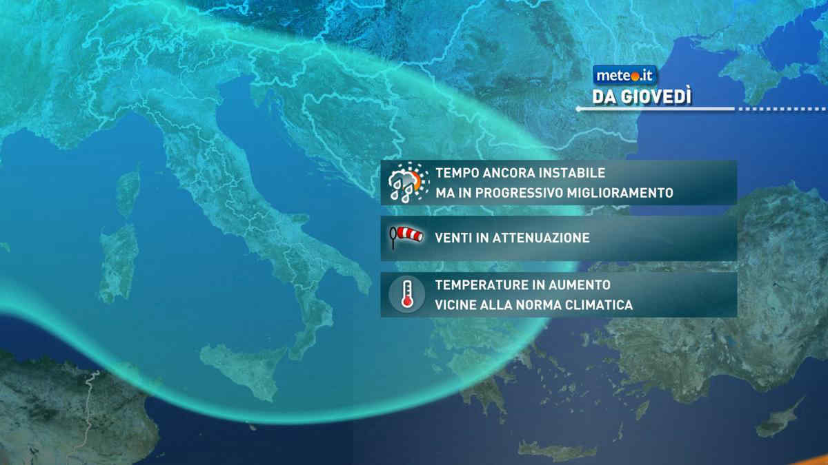 Meteo, atmosfera instabile sull'Italia  anche dal 18 maggio