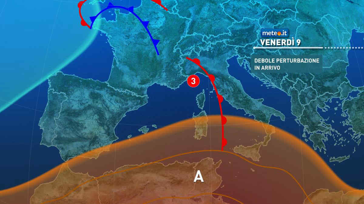 Meteo, Italia tra sole e isolati temporali fino a venerdì 9