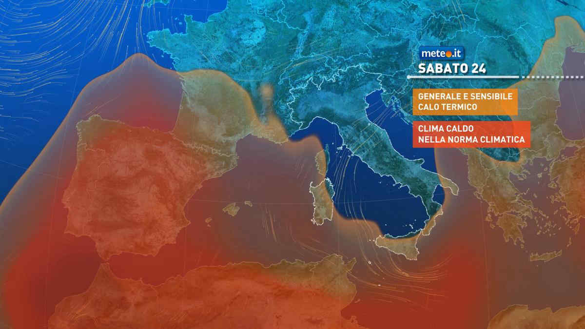 Perturbazione sull'Italia: piogge e temporali anche intensi. Le previsioni meteo per il weekend del 24-25 giugno