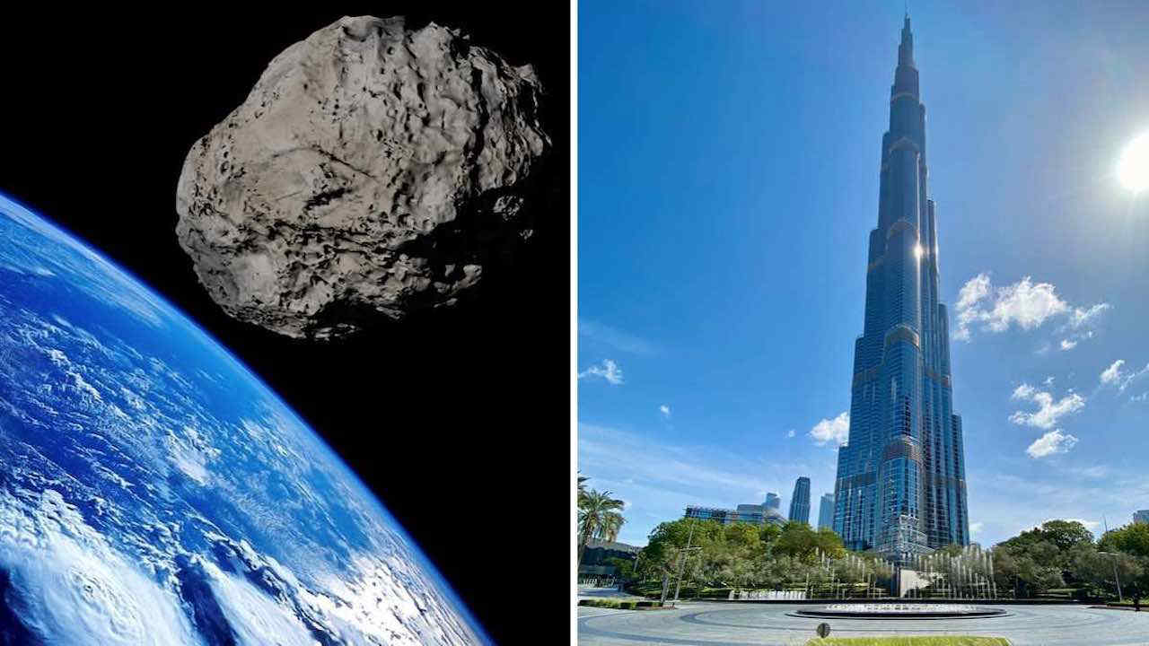 Un asteroide “potenzialmente pericoloso” grande quanto il Burj Khalifa di Dubai si sta avvicinando alla Terra
