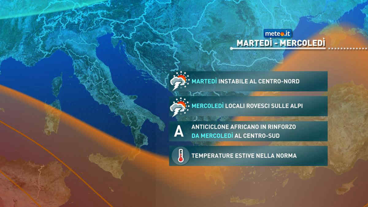 Meteo 4 luglio: piogge e temporali al Centro-Nord, ecco le zone coinvolte