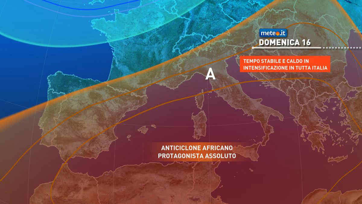 Meteo, caldo eccezionale in arrivo: dal 16 luglio temperature record