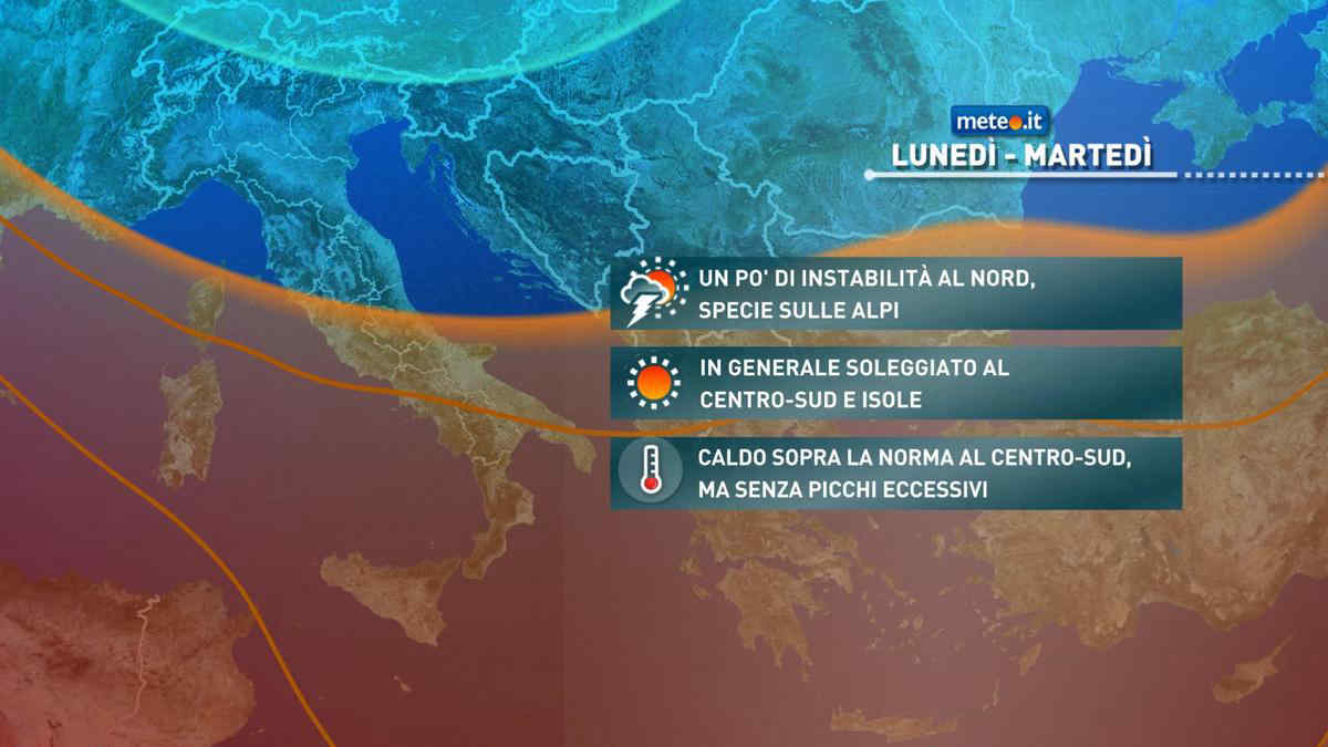 Meteo, ultimo giorno di luglio caldo al Centro-Sud e variabile al Nord