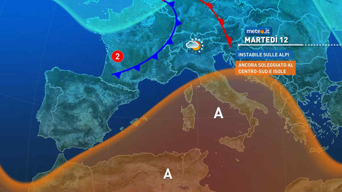 Aumenta l'instabilità al Nord, temporali in arrivo da domani: le previsioni meteo per martedì 12 settembre