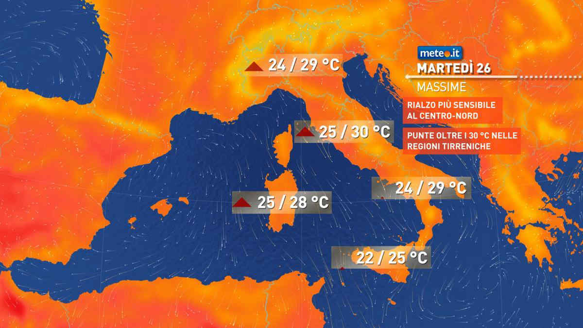 Meteo 26 settembre: Italia tra alta pressione e temporali, ecco le zone a rischio