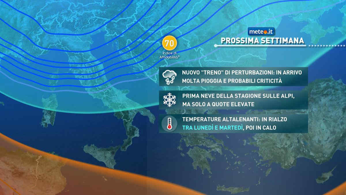 Meteo, lunedì 30 intensa ma veloce perturbazione. La tendenza per Halloween