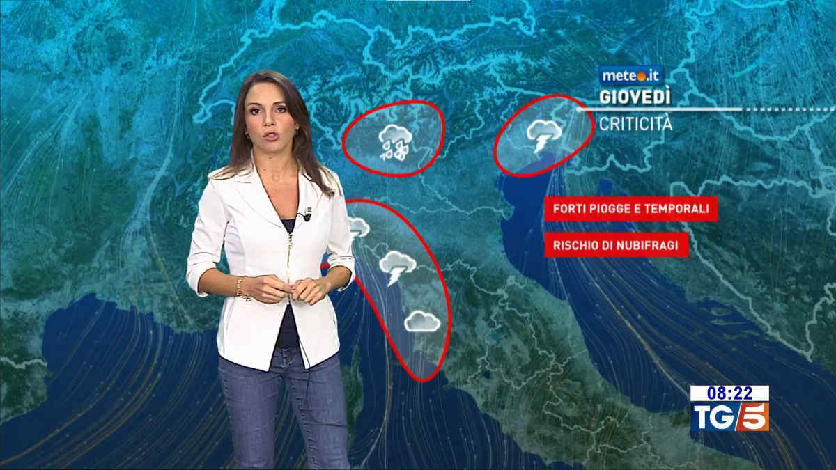 Meteo, maltempo sull'Italia specie venerdì 20: attenzione a piogge e venti forti