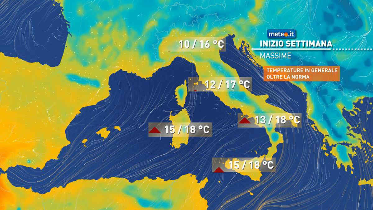 Meteo: a inizio settimana alta pressione e caldo anomalo sulle Alpi! Natale con clima mite?