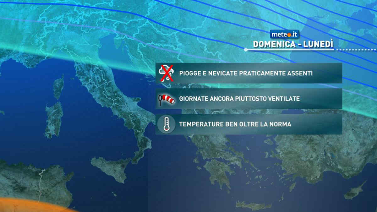 Meteo, Vigilia e Natale con tempo stabile e clima mite