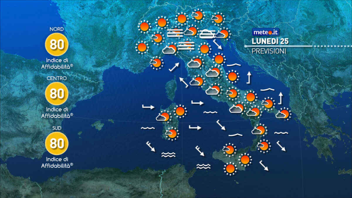 Meteo: Natale e Santo Stefano con l'anticiclone, svolta in vista verso Capodanno