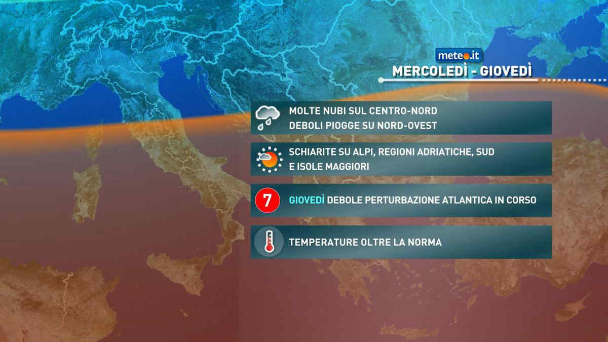 Meteo, 27 dicembre con cieli grigi e lieve calo termico: le previsioni