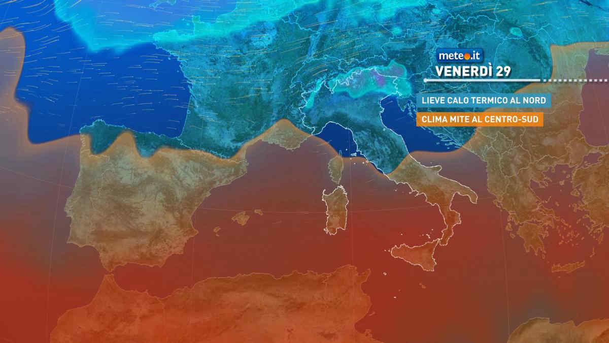 Meteo: fino a sabato 30 dicembre tempo stabile e clima mite. A San Silvestro cambia qualcosa