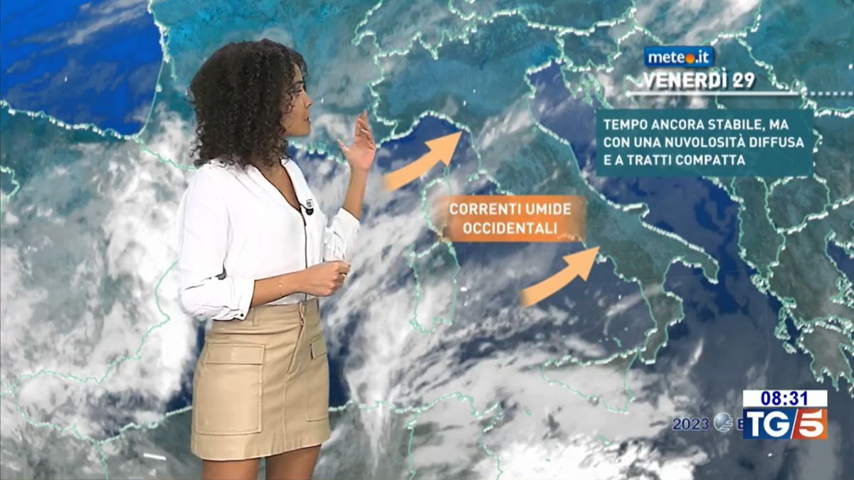 Meteo: oggi (29 dicembre) molte nubi ma senza piogge. Fine 2023 con peggioramento