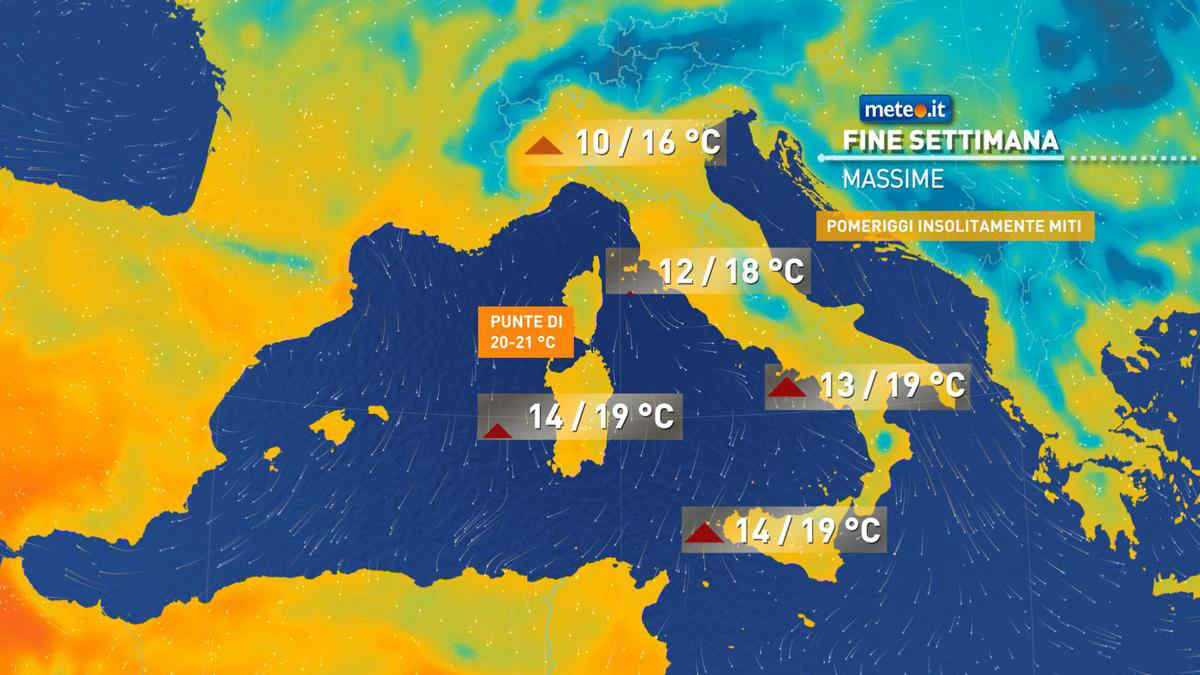 Meteo weekend: 3 e 4 febbraio con sole e temperature primaverili